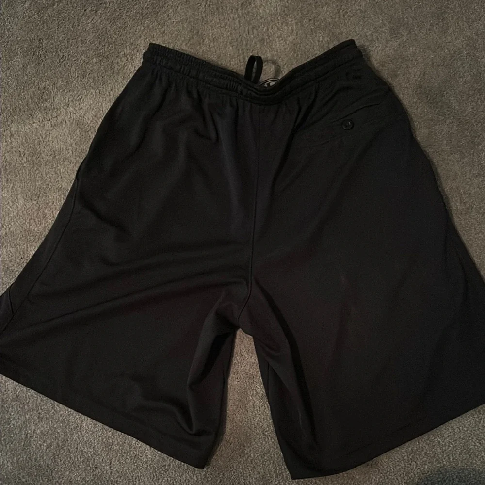 Under Armour Black Athletic Shorts with Adjustable Fit - Picture 3 of 3